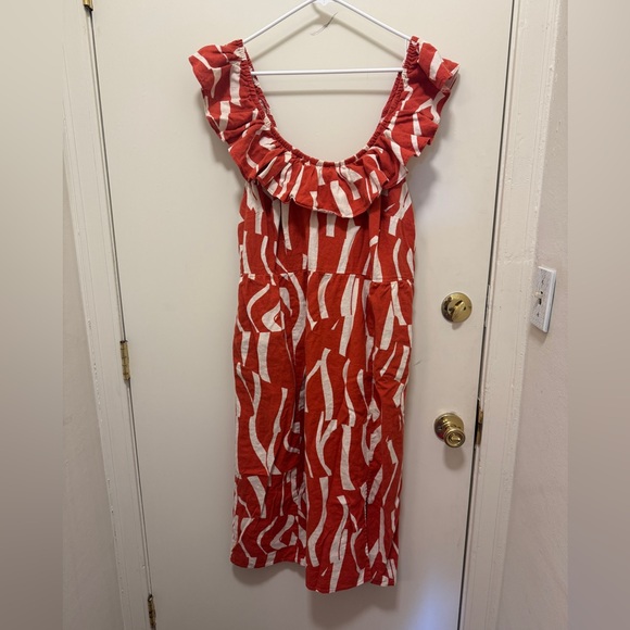 Ava & Viv women’s ruffle maxi empire waist dress XXL - like new, only work once - Picture 2 of 3